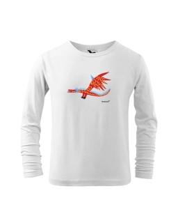 Detské tričko s dlhým rukávom Dragon Red Electric